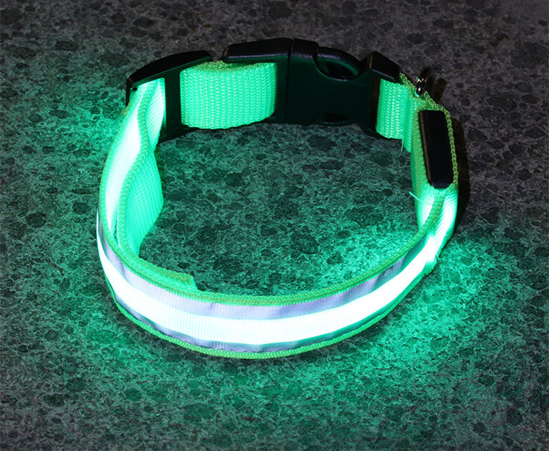LED Glowing Dog Collar – Anti-Lost, Night Safety Pet Light Collar - Pup Lake